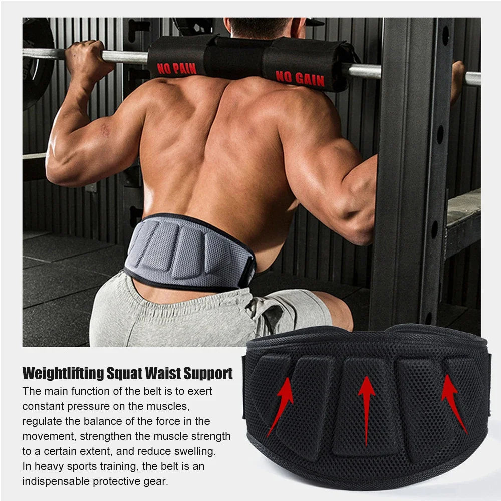 Cinturones de Levantamiento de Pesas para Fitness Deportivo, Soporte Lumbar para Entrenamiento en Gimnasio, Powerlifting, Entrenamiento de Fuerza, Sentadillas, Levantamiento de Pesas