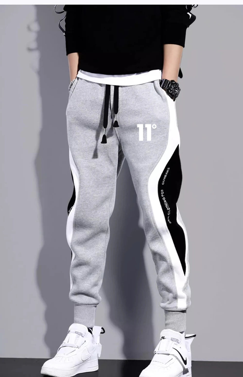 11 pantalones de chándal estampados para hombre, pantalones para correr de retales, traje masculino, pantalones sueltos, pantalones rectos, nueva ropa de moda para primavera y otoño