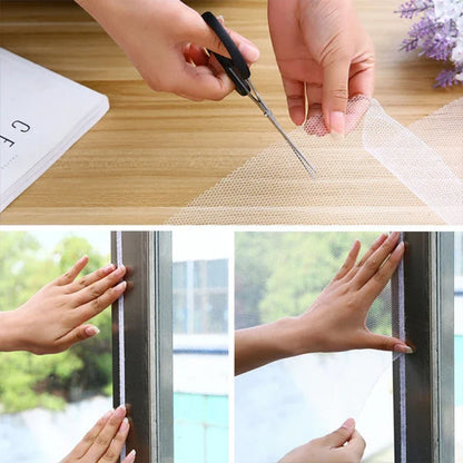 Mosquitera DIY para ventana de cama, textiles para el hogar, malla autoadhesiva para interiores, cortinas antiinsectos y mosquitera para jardín
