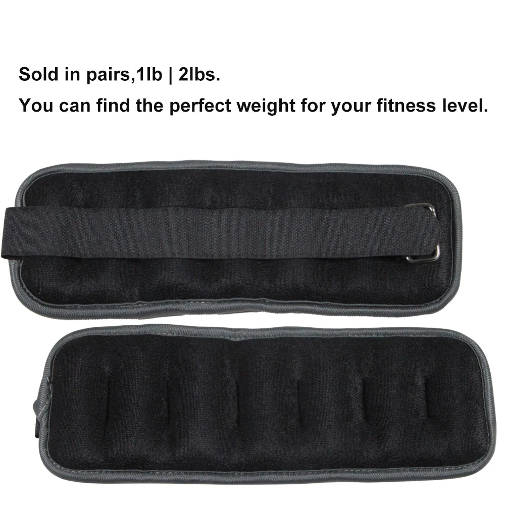 1 Pair Ankle and Wrist Weights (0.25kg/0.5kg each pack) for Women and Men, New Leg and Arm Weights Set with Adjustable Straps for Exercise