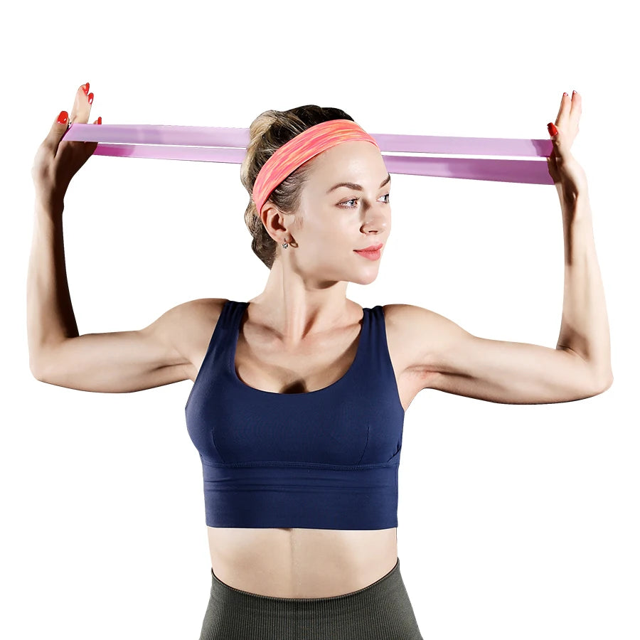 Bandas Elásticas de Resistencia – Set de 5 Niveles | Látex Natural | Fitness, Yoga, Pilates y Crossfit