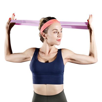 Bandas Elásticas de Resistencia – Set de 5 Niveles | Látex Natural | Fitness, Yoga, Pilates y Crossfit
