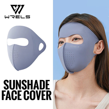 WRELS UV Protection Mask Ice Silk Sun Protection Mask Lightweight Breathable Cyclist Face Mask Anti-UV 400 Face Mask for Men and Women