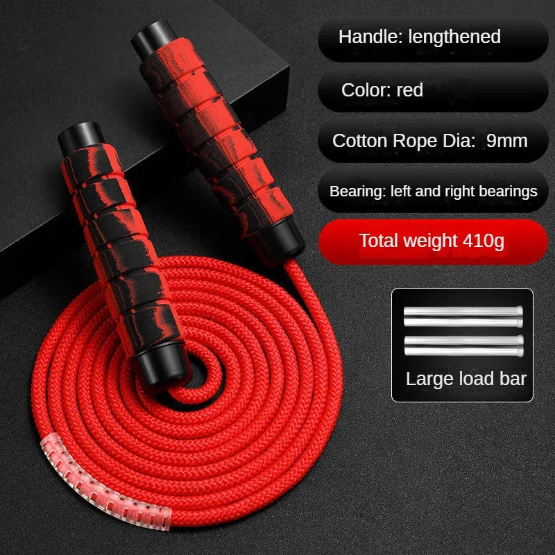 Cuerda para saltar, Crossfit, boxeo, cuerda para saltar pesada, asas de agarre de espuma para entrenamiento físico, entrenamiento de fuerza de resistencia