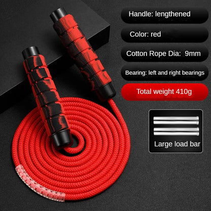 Cuerda para saltar, Crossfit, boxeo, cuerda para saltar pesada, asas de agarre de espuma para entrenamiento físico, entrenamiento de fuerza de resistencia