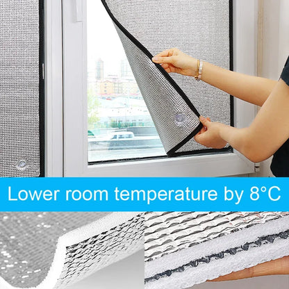 Window Sunshade Film, Household Sunshade Protective Pad, Aluminum Foil Insulating Film, Anti-UV Sun Protection Film for Sunroom