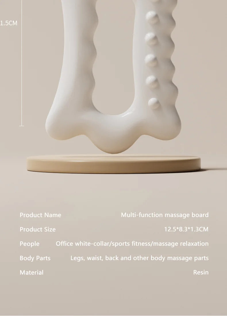Tabla de masaje Gua Sha para mantenimiento Facial, placa de raspado de cuerpo completo portátil sin estática resinosa para mujeres y adultos, novedad de 2024