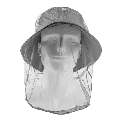 1 unidad de malla Ultra grande y larga con agujeros Extra finos, mosquitera suave y duradera, mosquitera Premium, Protector facial para cabeza de insecto, gorra para acampar