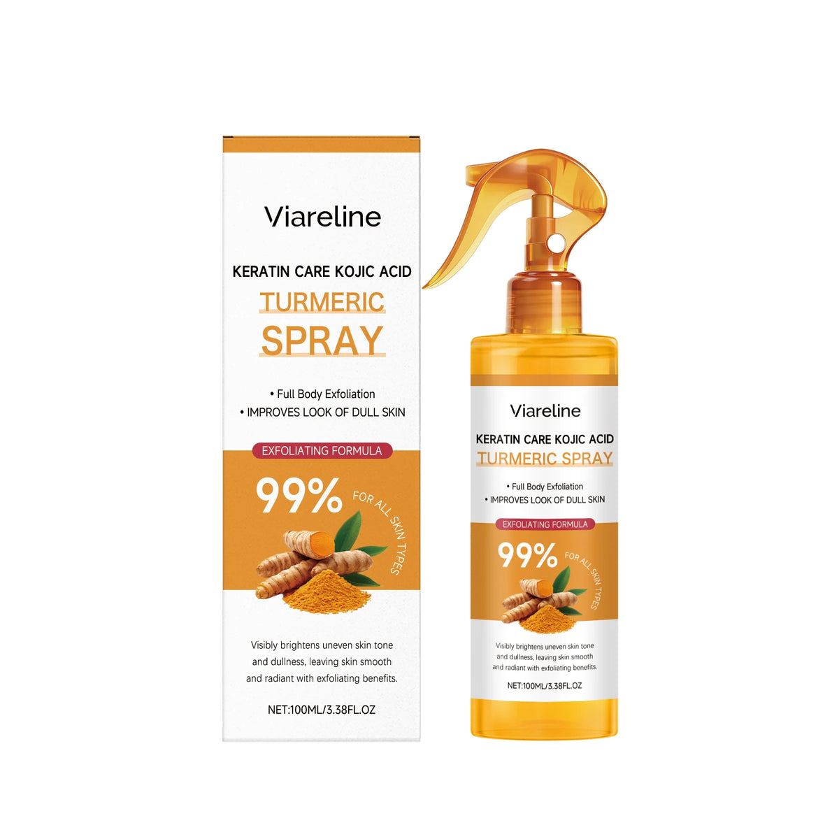 Spray Exfoliante Kójico con Cúrcuma | Cuidado Corporal