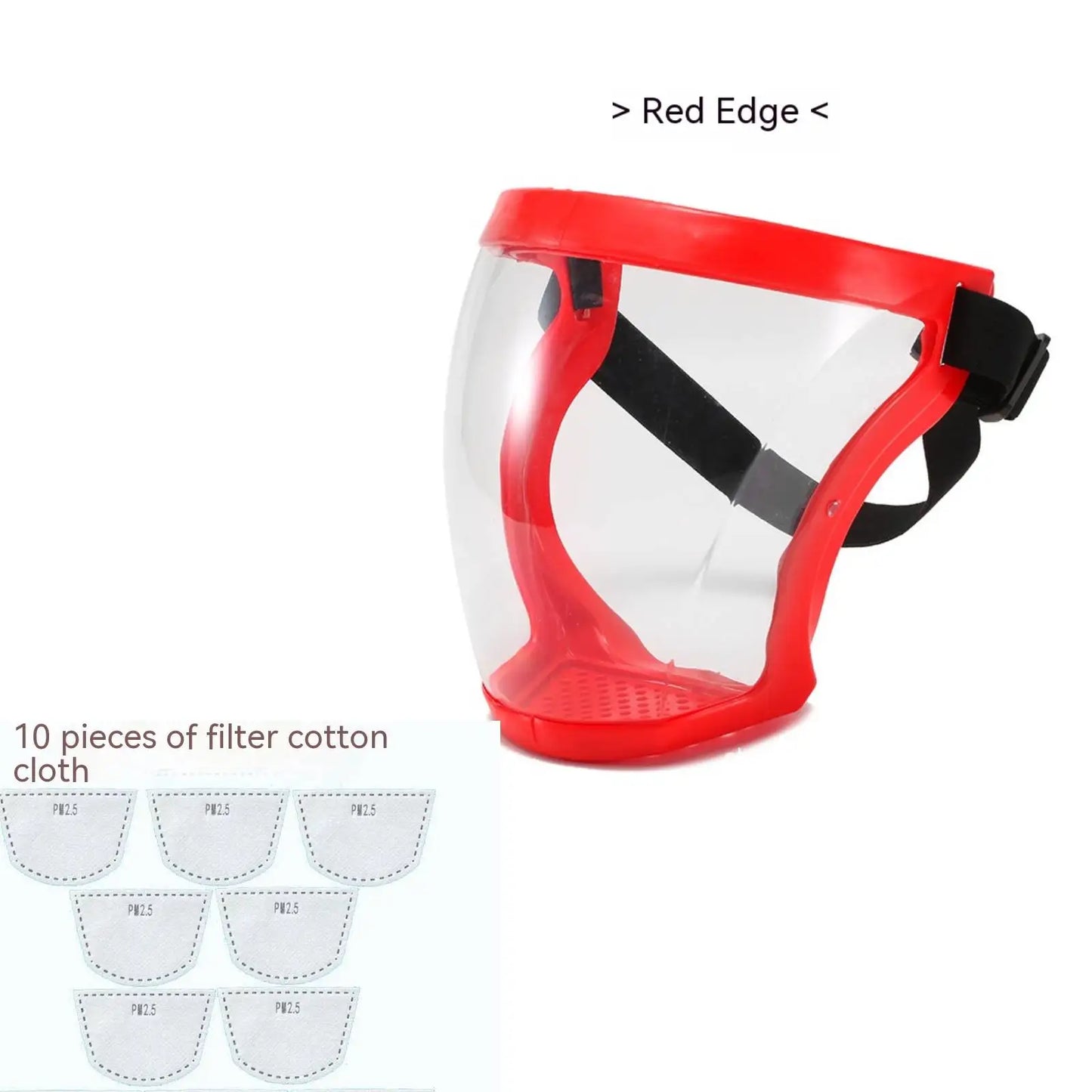 Transparent Face Shield for Work, Anti-fog Oil-proof Full Face Mask for Kitchen