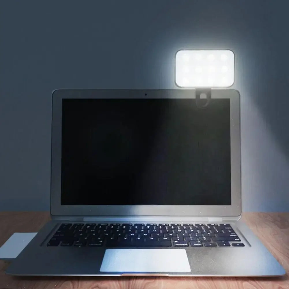 Mini Portable Selfie Fill Light, Rechargeable, 3 Adjustable Brightness Modes, Mobile Phone Clip, Makeup, Computer Fill Light