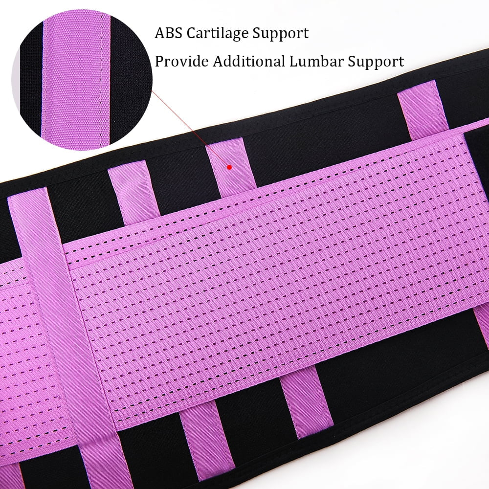 Womens Back Brace for Lower Pain Relief & Herniated Disc Sciatica,Back Support Belt for Lifting at Work Scoliosis,Purple,S