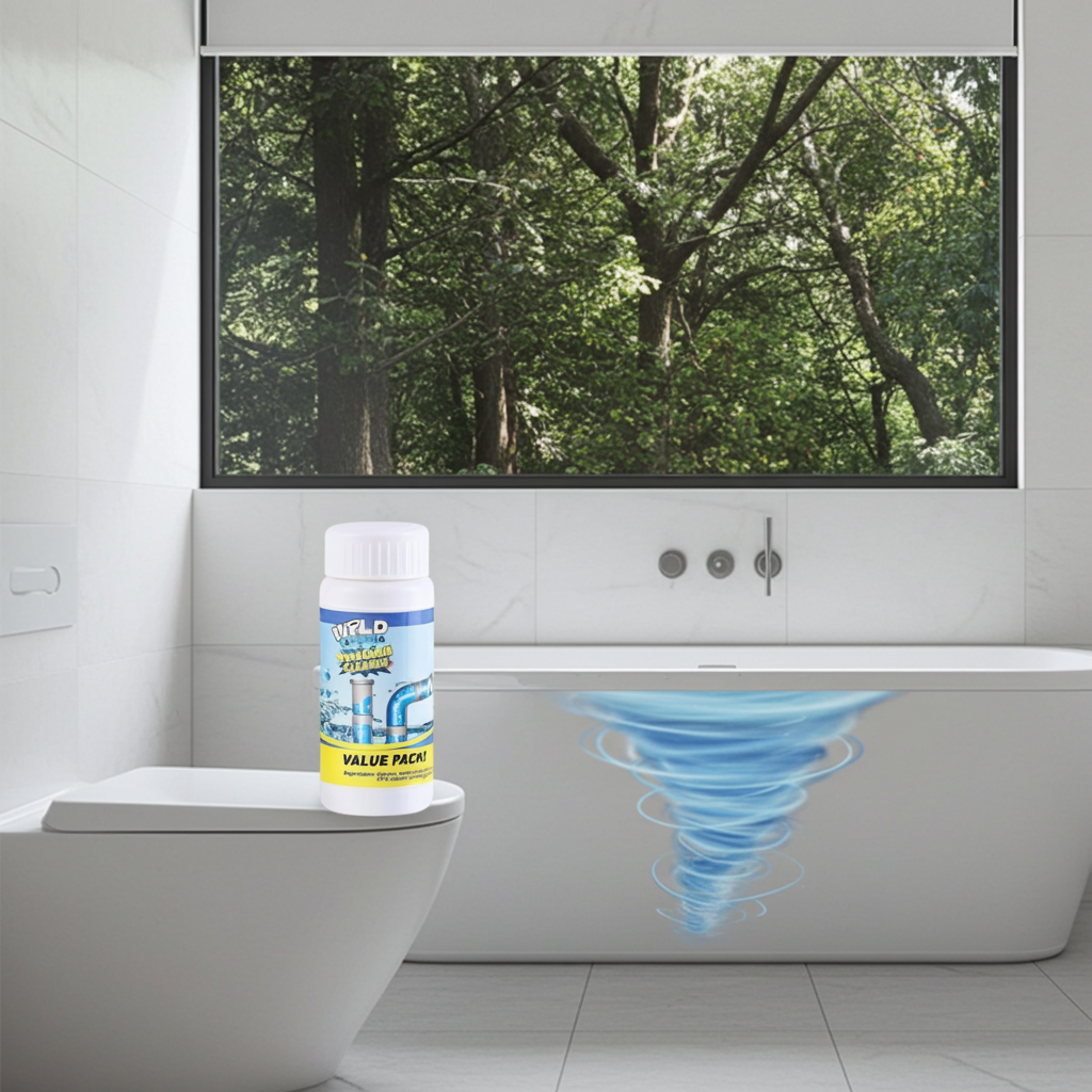 Powerful Drain Cleaner for Bathroom Pipes