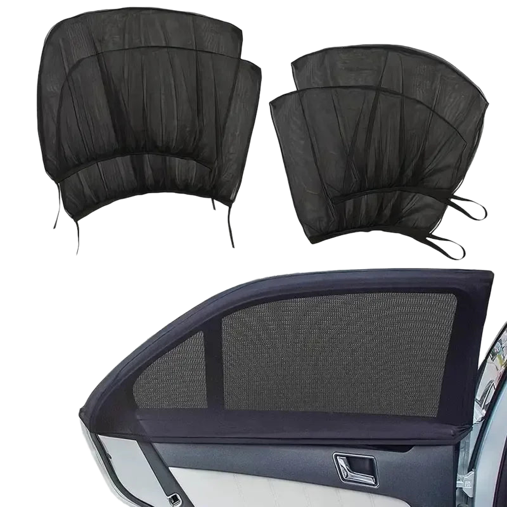 Parasol para Ventana de Auto | Mosquitera UV Premium | Set de 2 o 4 Uds. para Sedán y SUV