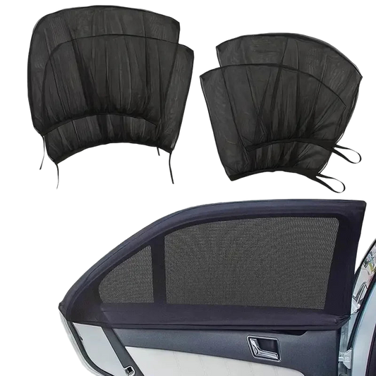 Parasol para Ventana de Auto | Mosquitera UV Premium | Set de 2 o 4 Uds. para Sedán y SUV