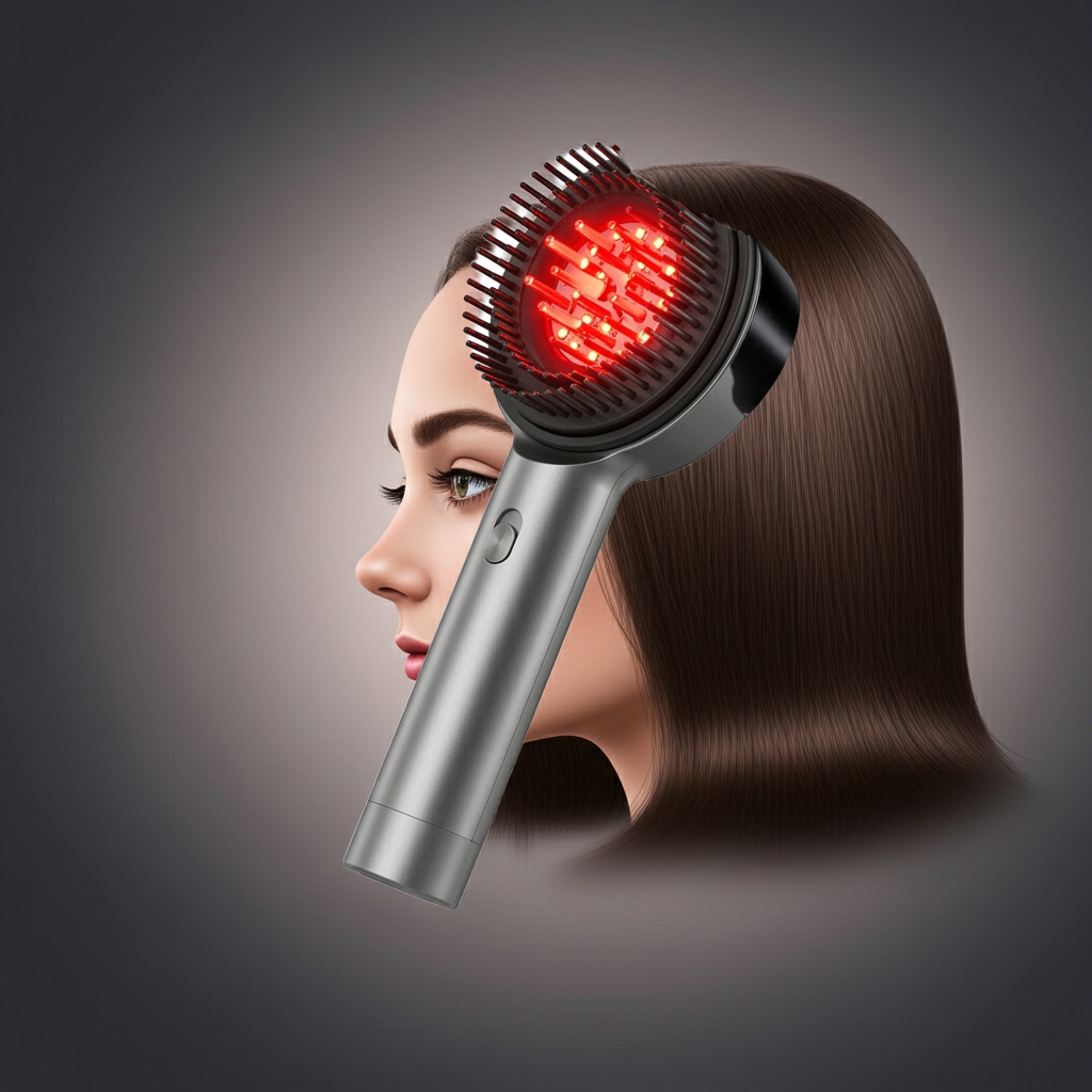 Cepillo Masajeador Cabello Terapia Luz