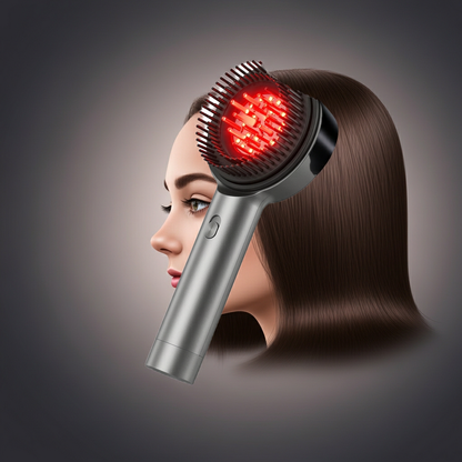 Cepillo Masajeador Cabello Terapia Luz