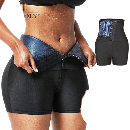 MISSMOLY Sweat Sauna Briefs Body Shaper Shorts Slimming Shapewear for Weight Loss Waist Trainer Tummy Control Thermal Leggings