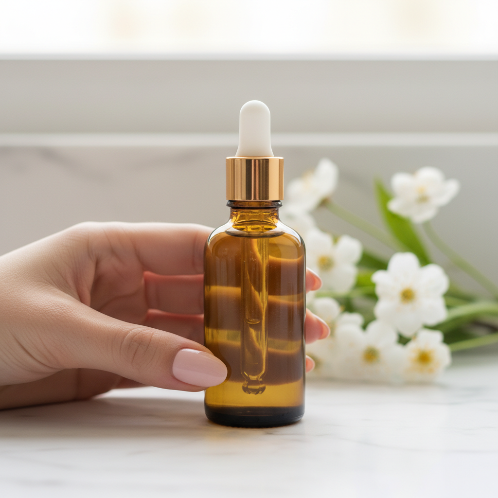 Truly Beauty – Mano con frasco