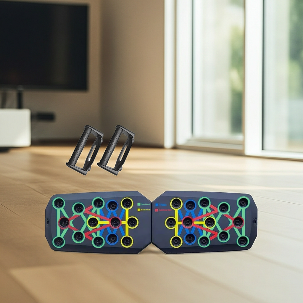 Push-Up Board Multifonctionnelle Pliable | Entraînement Poitrine, Bras et Dos