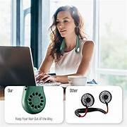 Portable USB Rechargeable Neck Fan